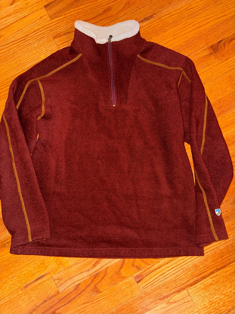 KUHL Alfpaca 1/4 Zip Fleece Pullover in "Brick" or "Rustic Red" Size XL